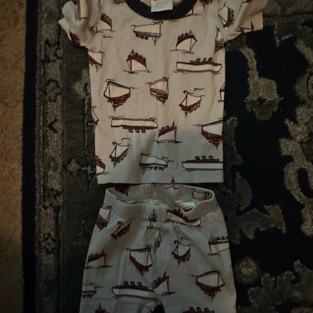 Hanna Anderson Nautical Themed Toddler Pajamas